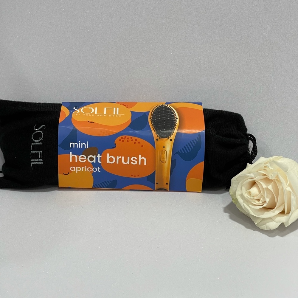 SOLEIL Mini Heat Styling Brush Apricot - Picture 9 of 11